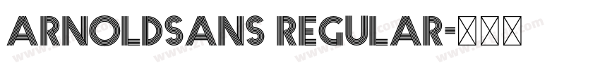 Arnoldsans Regular字体转换 Arnoldsans Regular字体转换